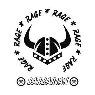 Barbarian Rage Dungeons and Dragons T-Shirt