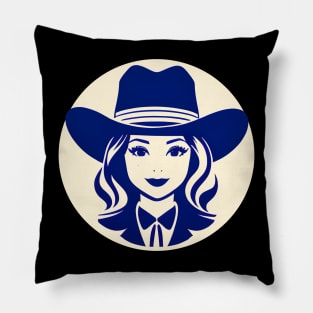 Retro Cowgirl 01 Pillow