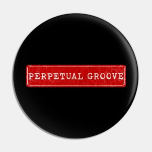 vintage retro plate Perpetual Groove Pin