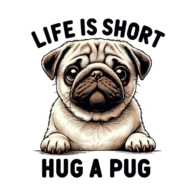 Hug A Pug | Dog Mom Gift by Indigo Lake