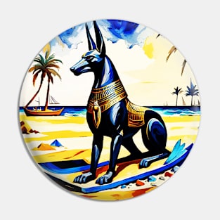 Anubis At The Beach 105 Pin