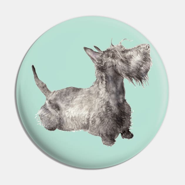 Scottie Silhouette Pin by wanderinglaur