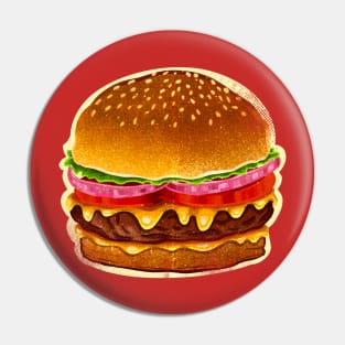 Cheese burger Pin