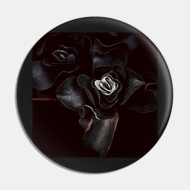 Black Rose Pin by Nature-Arts