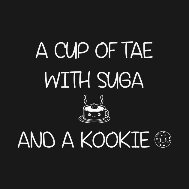 Discover K PoP - A Cup of Tae with Suga and a Kookie T Shirts - Bts Bangtan Boys - T-Shirt