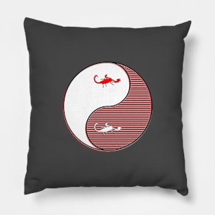 yin yang balance harmony design eastern philosophy Pillow