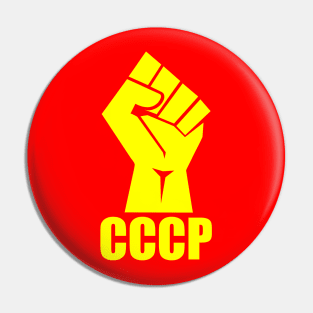 CCCP fist yellow Pin