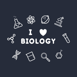 I heart  biology Periodic Table T-Shirt