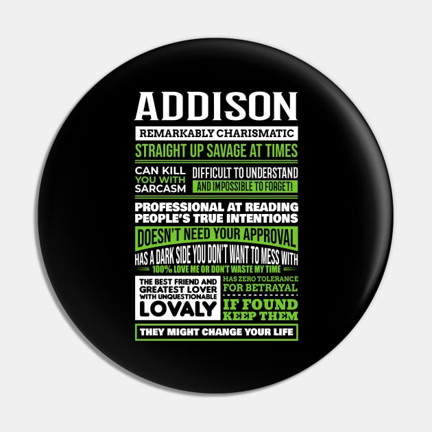 Addison Pin by GrimdraksJokes