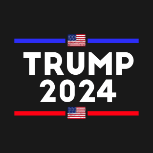 Trump 2024 - President Election 24 - Republican Conservative - Donald Trump - American - Stars T-Shirt