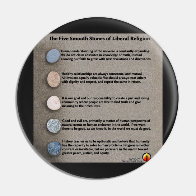 5 Smooth Stones of Liberal Religion Pin by IAmUU