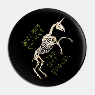 dead unicorn Pin