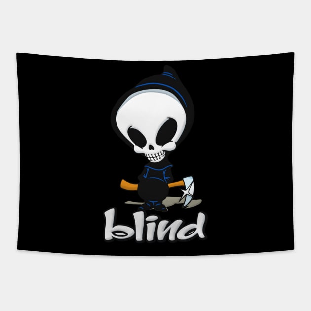 Blind Grim Reaper Tapestry by mendpotterson