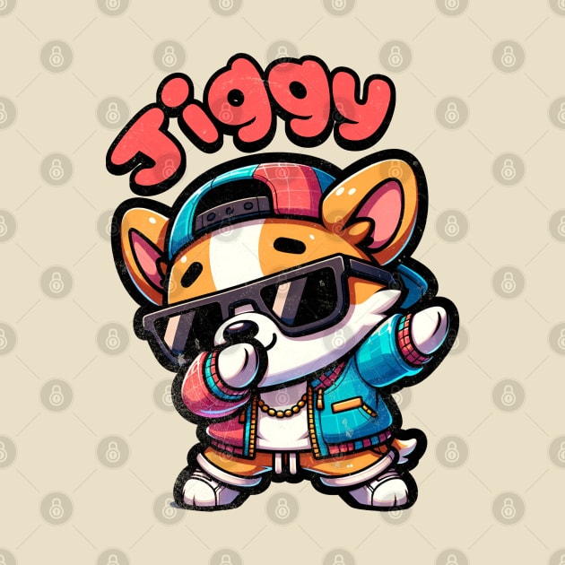 Dab Dance Chibi Corgi Jiggy by alcoshirts