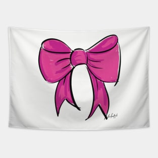 Pink Bow Tapestry