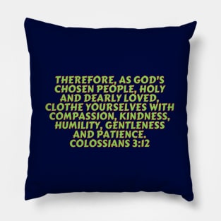 Bible Verse Colossians 3:12 Pillow