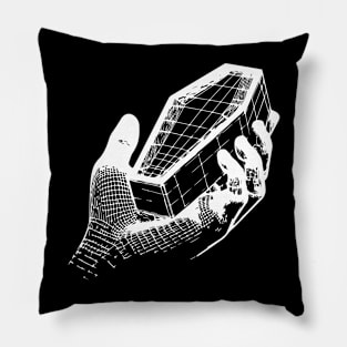 hand holding coffin design Pillow