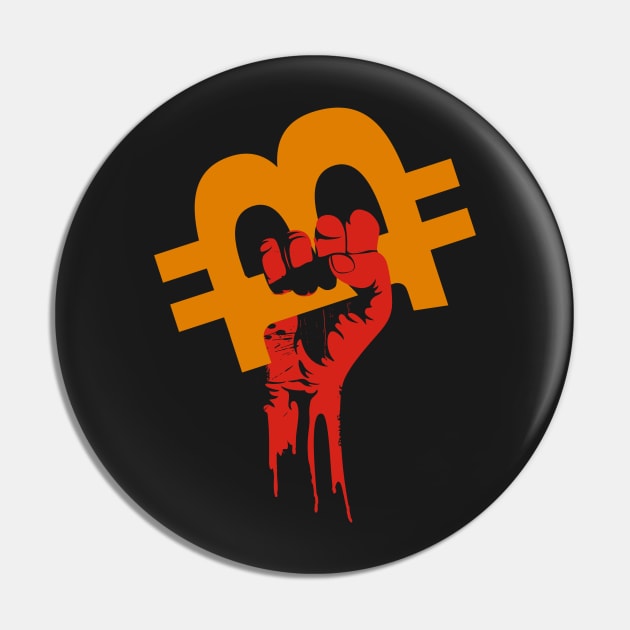 Bitcoin Revolution Pin by CryptoTextile