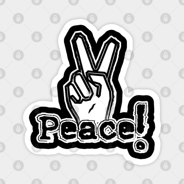 Peace, V Sign Magnet by Merch House