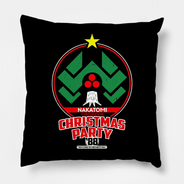 Nakatomi christmas party 1988 Pillow by alexandraronee