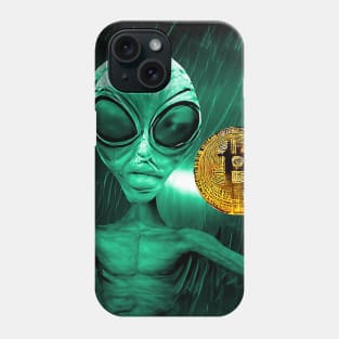 Alien Bitcoin Collectors Mars Invasion Sci-fi Phone Case