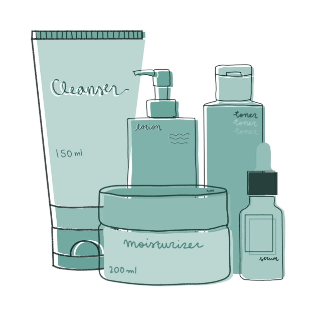 Skincare Essentials (Teal Theme) by aaalou