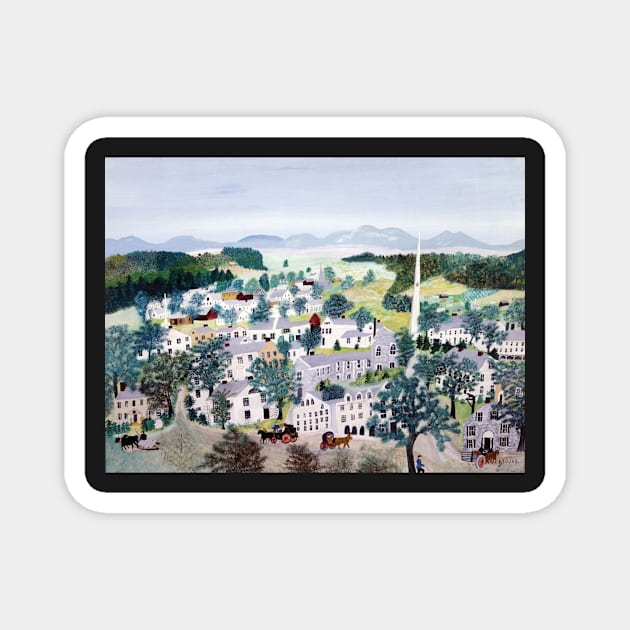 grandma moses Magnet by QualityArtFirst