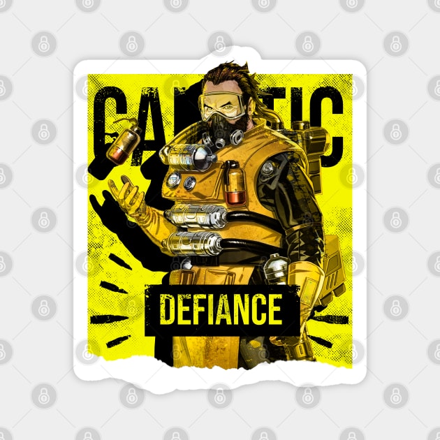 Apex Legends Caustic Defiance Magnet by LucioDarkTees