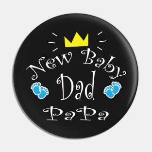 CBTWear New Baby Dad PaPa - Funny for New Dad Gift Pin