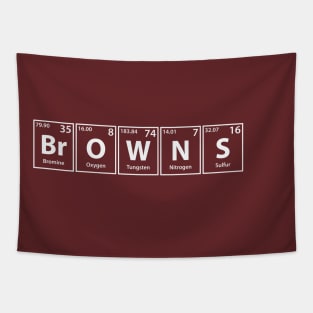 Browns (Br-O-W-N-S) Periodic Elements Spelling Tapestry