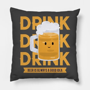 Drinking Beer Pillow