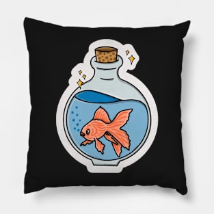 Fish in a jar Pillow