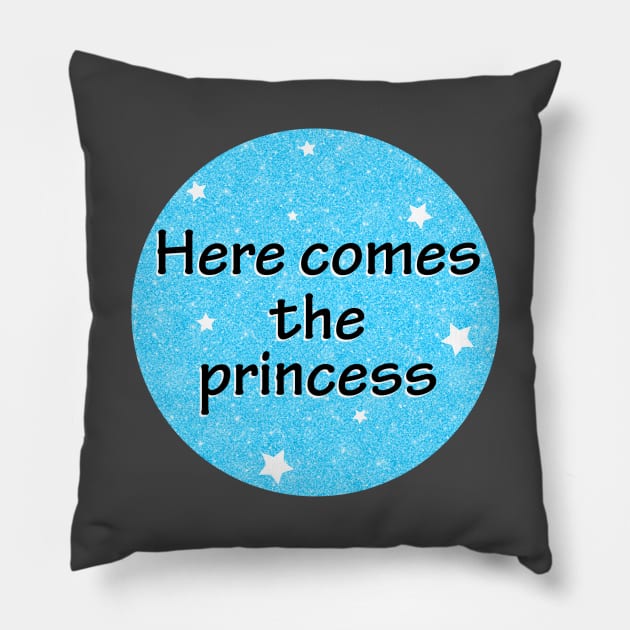Here comes the princess Pillow by BrightLightArts