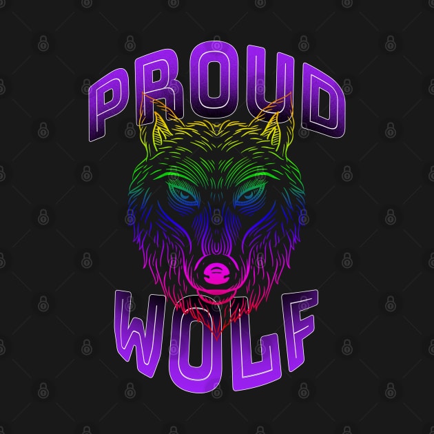 Proud Wolf LGBT Shirt by MairlaStore