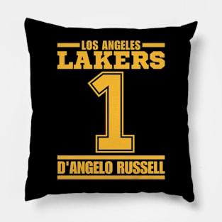 LA Lakers Russell 1 Basketball Player Pillow