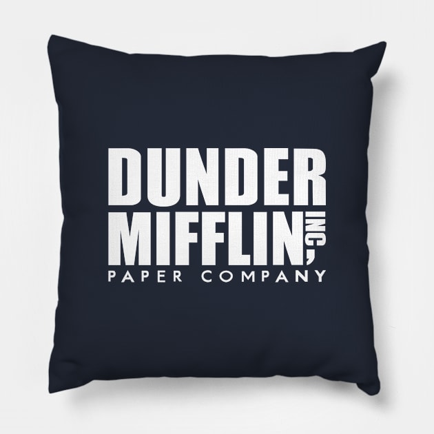 Dunder Mifflin Inc Pillow by OrangeCup