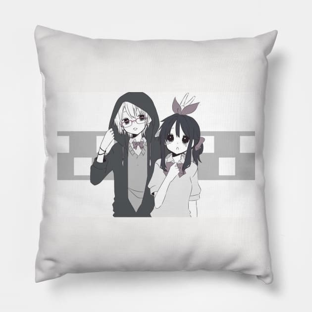ma chan and kira Pillow by Neyma Studio