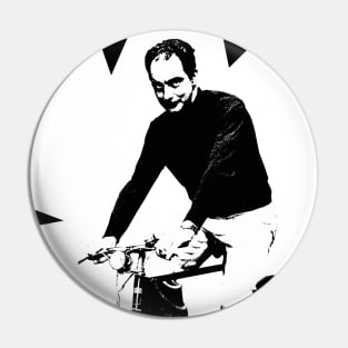 Italo Calvino in Black and White Pin