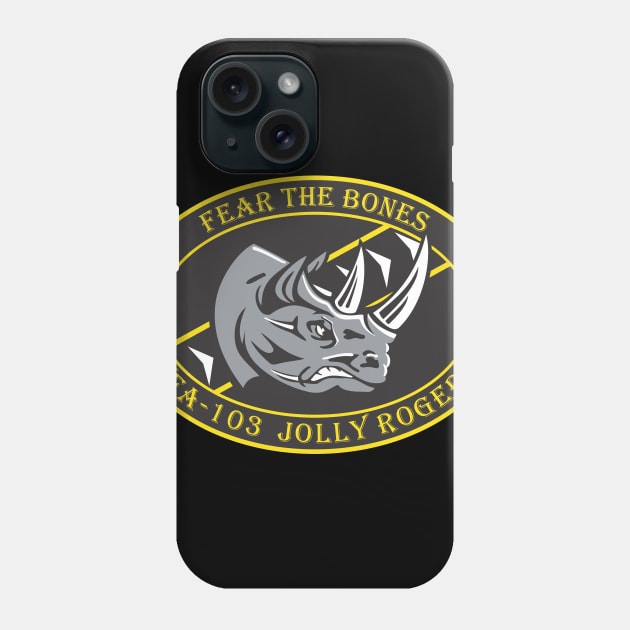 VFA-103 Jolly Rogers - Rhino Phone Case by MBK