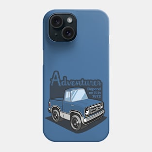 Light Blue Adventurer (White-Based) - 1972 Phone Case