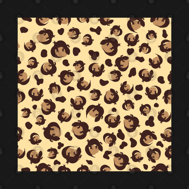 Leopard Gecko Print (Brown & Tan) by danchampagne