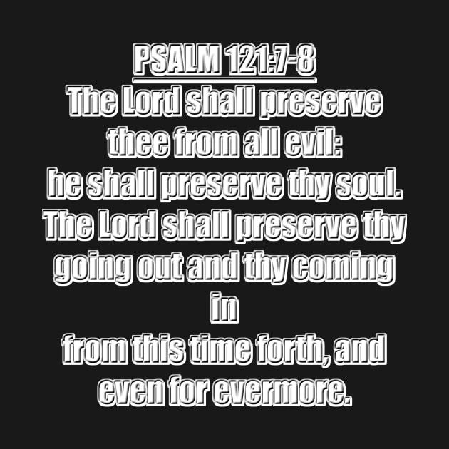 Bible Verse Psalm 121:7-8 by Holy Bible Verses