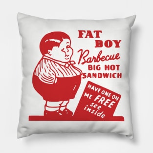 Vintage Restaurant - Fat Boy BBQ San Francisco Pillow