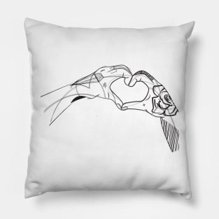 Hand Love Heart Pillow