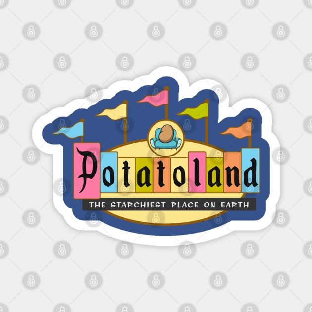 Potato Land Magnet by Padzilla Designs