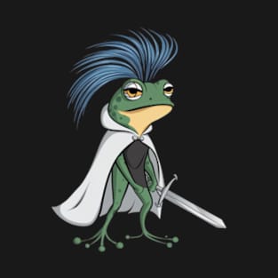 A stylized frog with an eye-catching hairstyle(2) T-Shirt