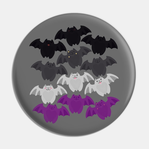 BatLoaf - Ace Pride Pin by VenaCoeurva