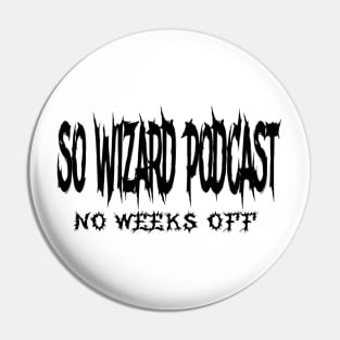 So Wizard Podcast Spiky Logo Black 2024 Pin