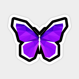 Low-poly Butterfly Magnet