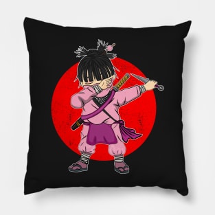 Dabbing Ninja Girl Pillow